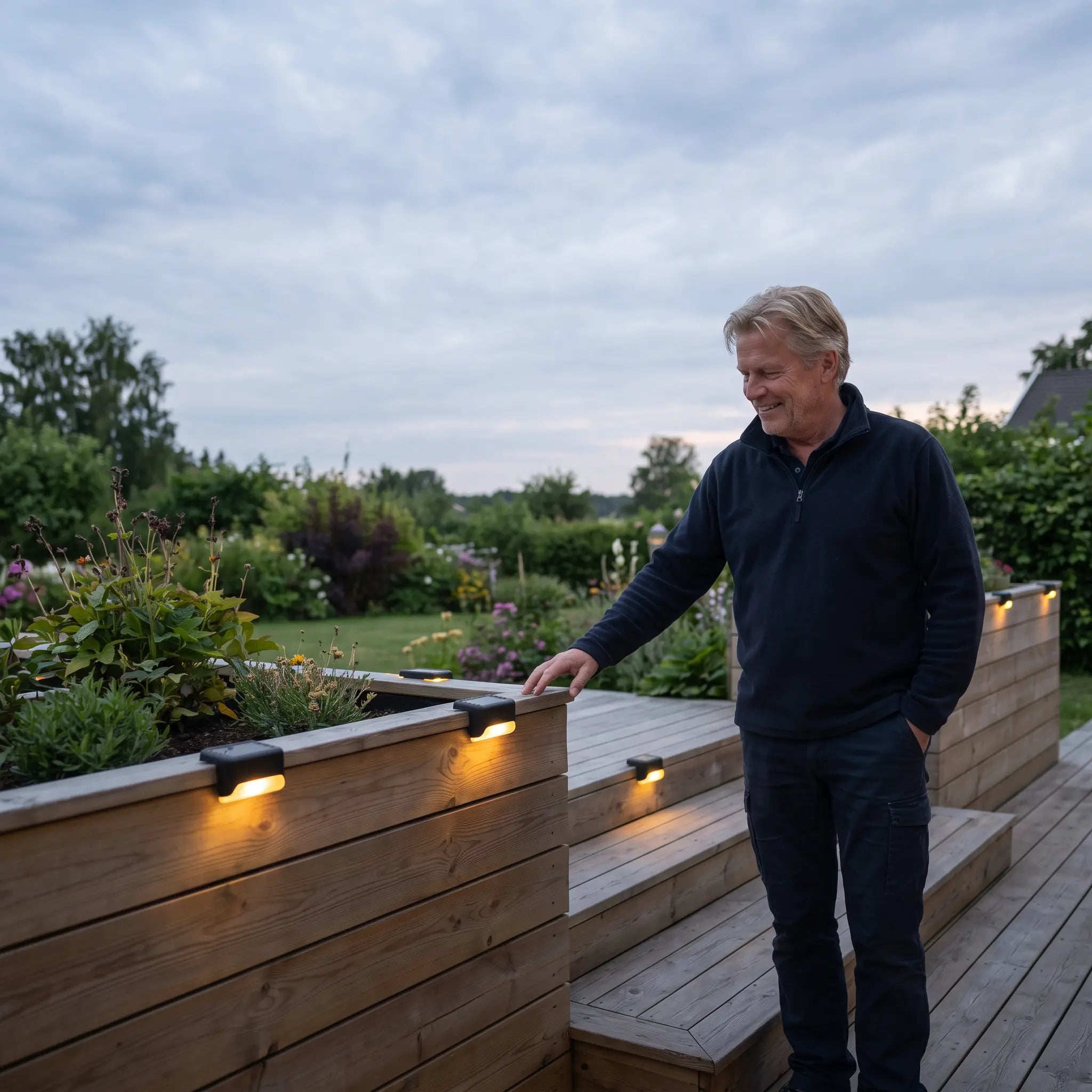 Soldrevet udendørslampe