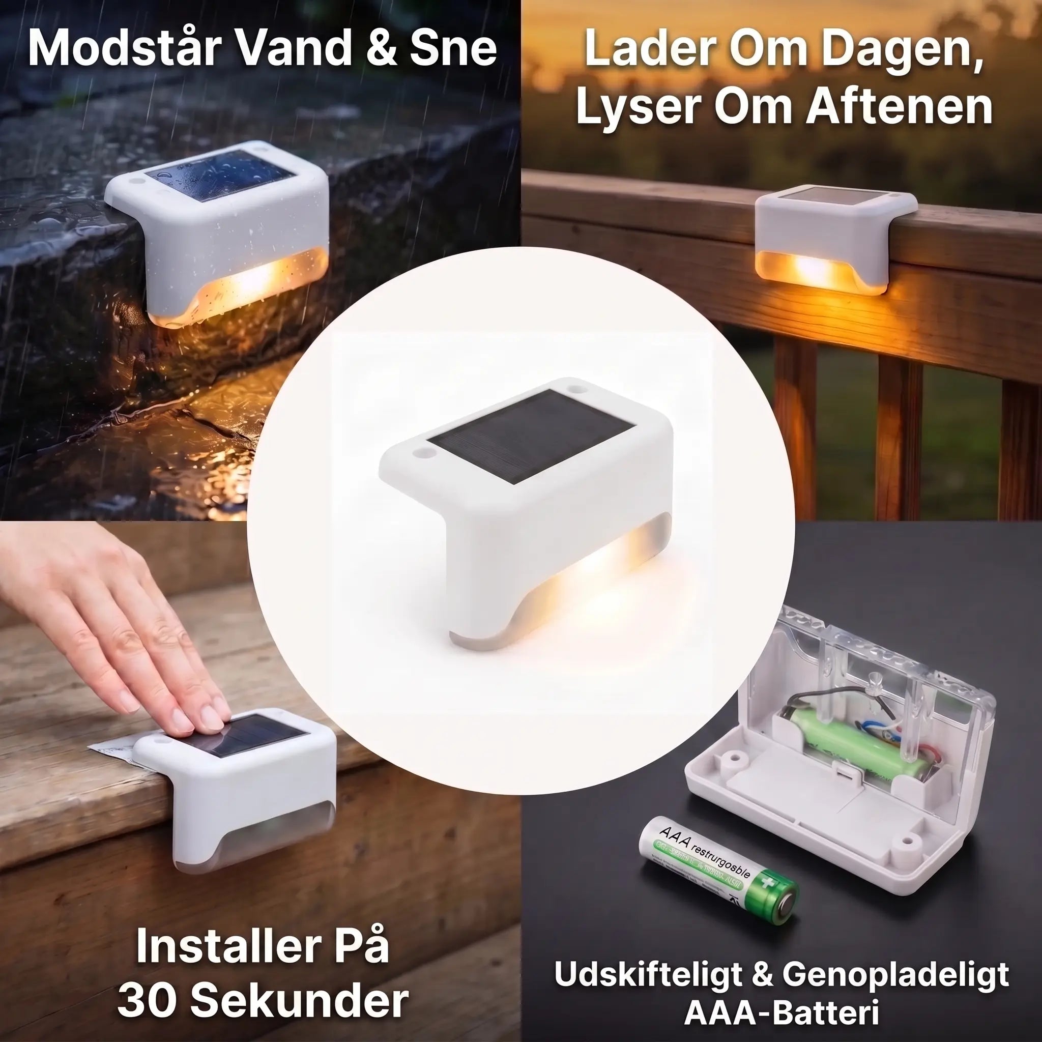 Soldrevet udendørslampe