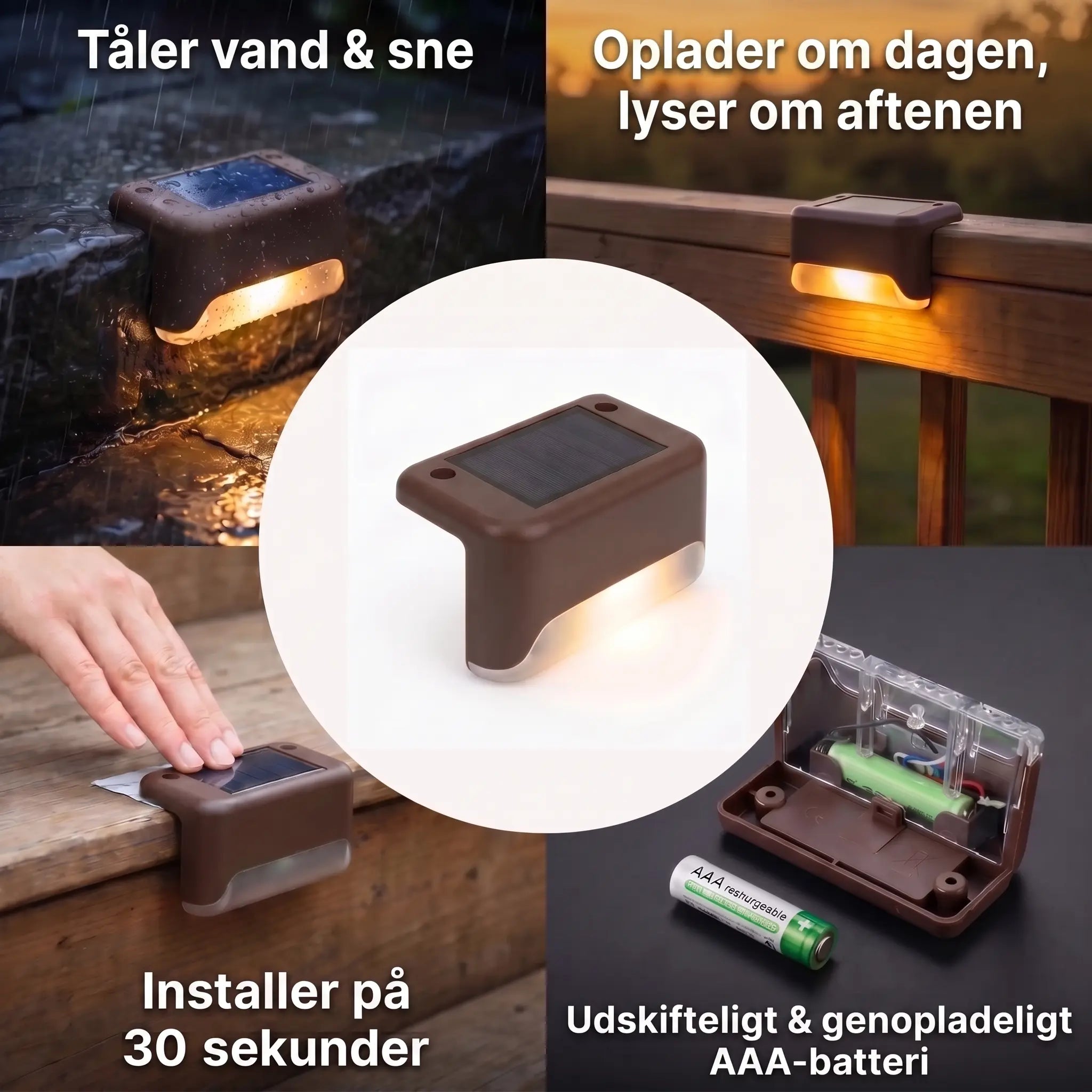 Soldrevet udendørslampe
