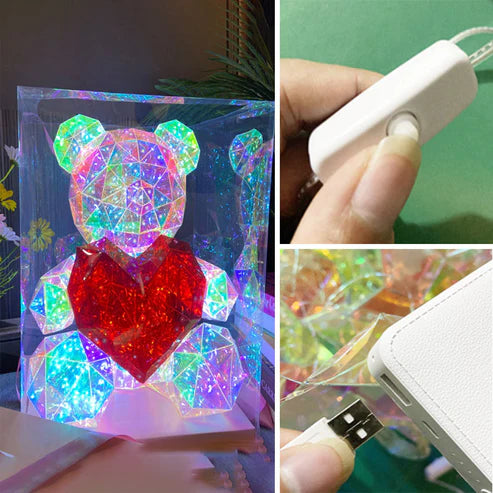 Colorful Glowing Bear™